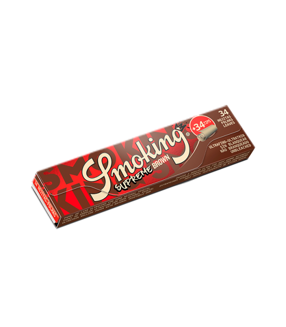 SMOKING KING SIZE SUPREME BROWN + TIPS