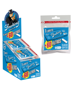 Regalo SMOKING Nº 8 BLUE + 60 CLASSIC SLIM FILTERS