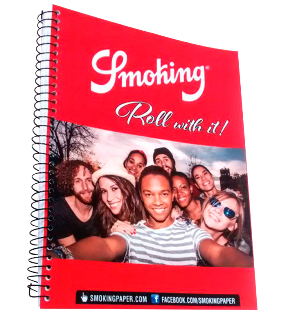 LIBRETA SMOKING A4 ROJA